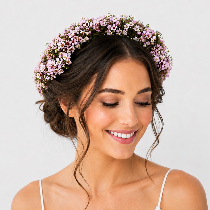 Coronita mireasa cu waxflower