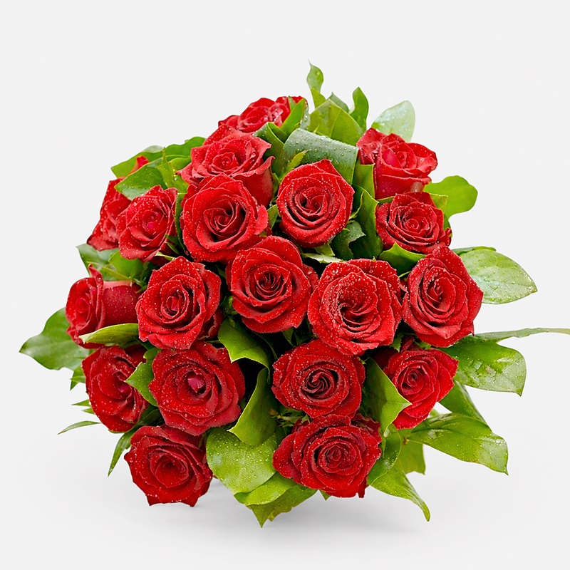buchet cadou cu 19 trandafiri rosii