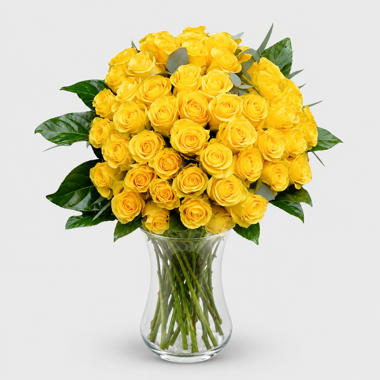 Buchet cadou cu 39 trandafiri Galben Auriu