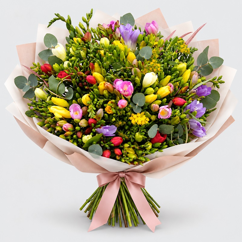Buchet cadou 101 frezii mixte