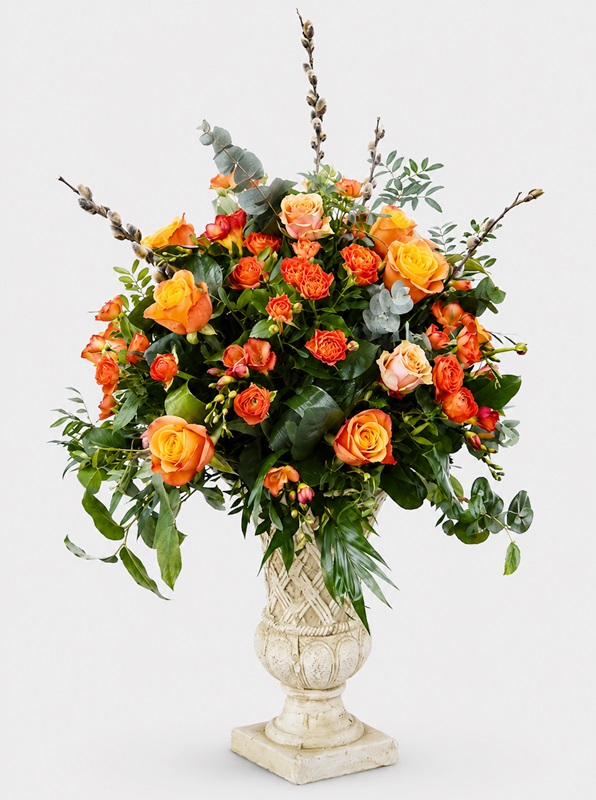 Aranjament floral eveniment"Sweet Orange Pumpkin"