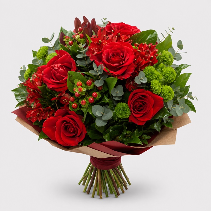 Buchet cadou cu trandafiri rosii Romantic Red