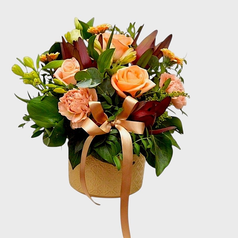 Aranjament cadou Blushing Peach