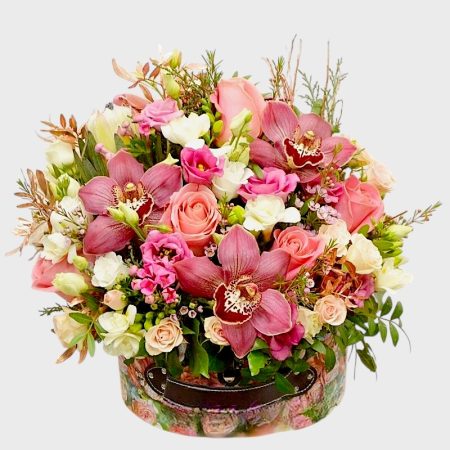 Aranjament floral Culori Pastel