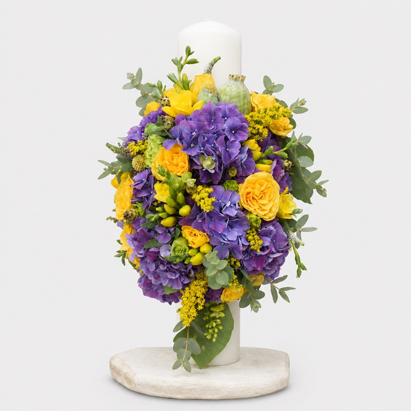 Lumanare botez Purple Blush