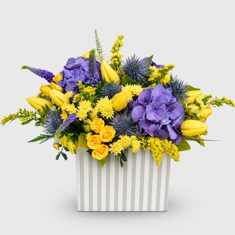 Aranjament floral Purple Sunshine