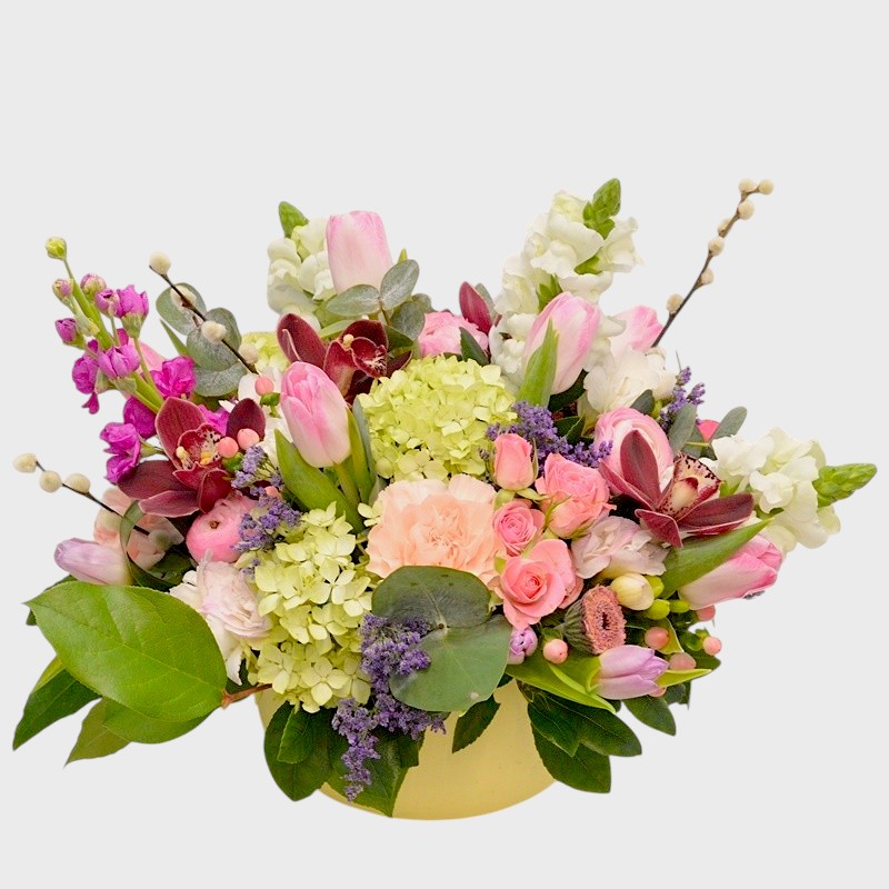 Aranjament floral Pastel de culoare
