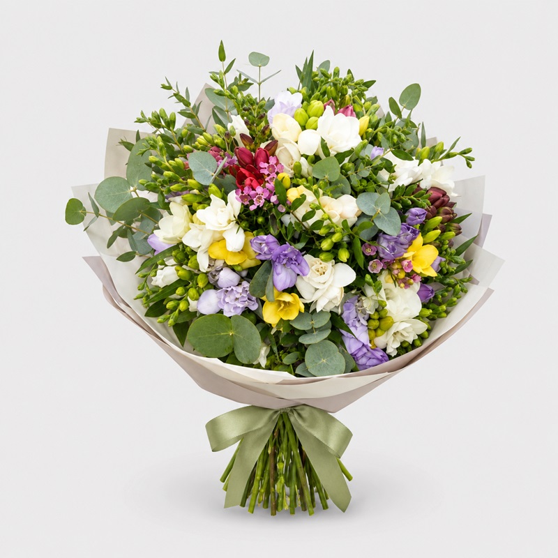 Buchet cu 25 Frezii colorate