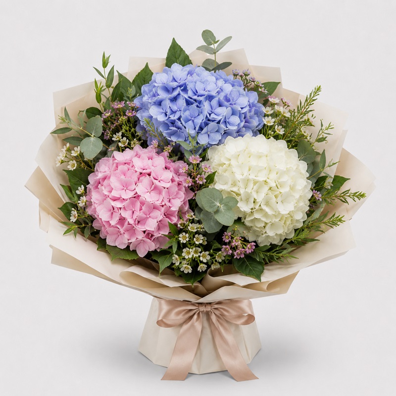 Buchet cadou Hortensie culori mixte